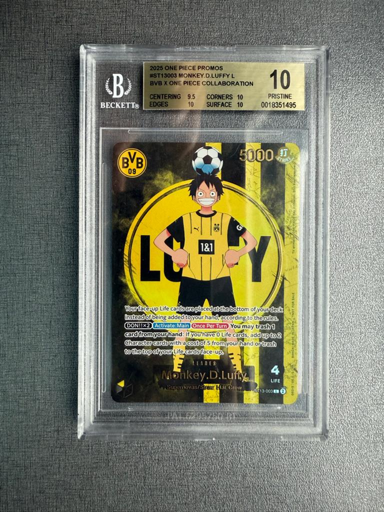 One Piece Luffy BVB BGS10 Pristine Borussia Dortmund, Ophalen, Nieuw, Losse kaart