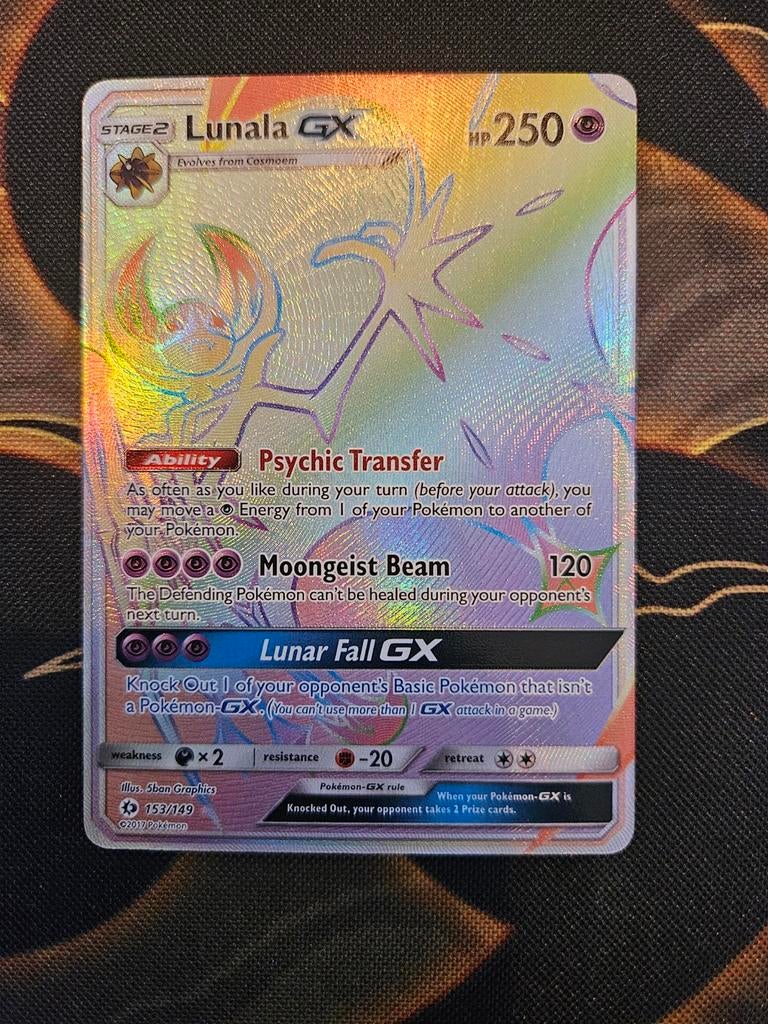Lunala GX Pokémon kaarten, Ophalen of Verzenden