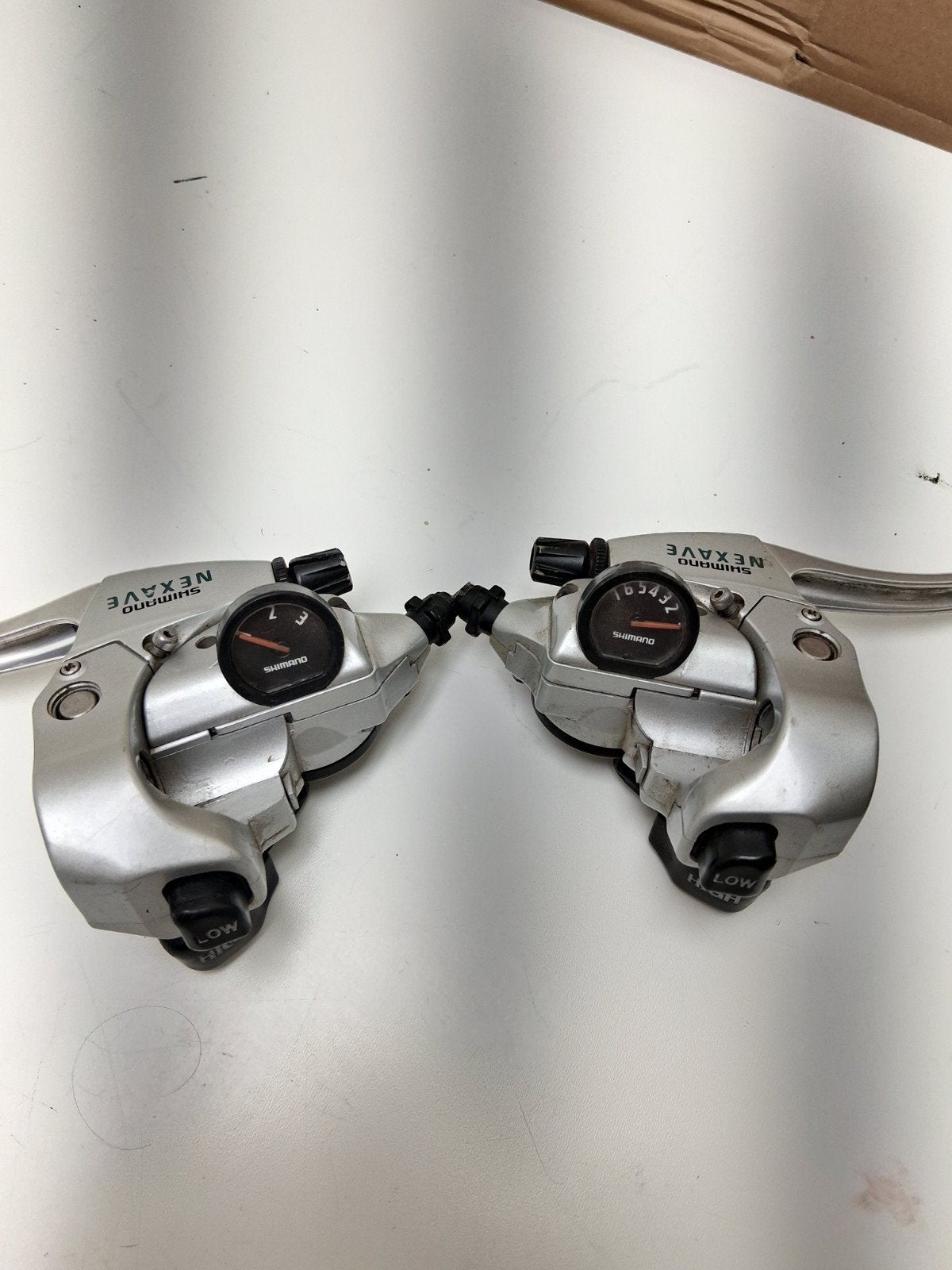 Shimano Nexave 3x7 Shifters / versteĺlers, Verzenden, Kunststof, Zo goed als nieuw, Shimano