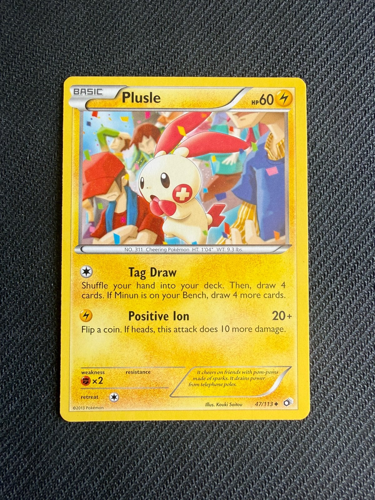 Plusle 47/113 Legendary Treasures Pokemon, Ophalen, Nieuw, Losse kaart
