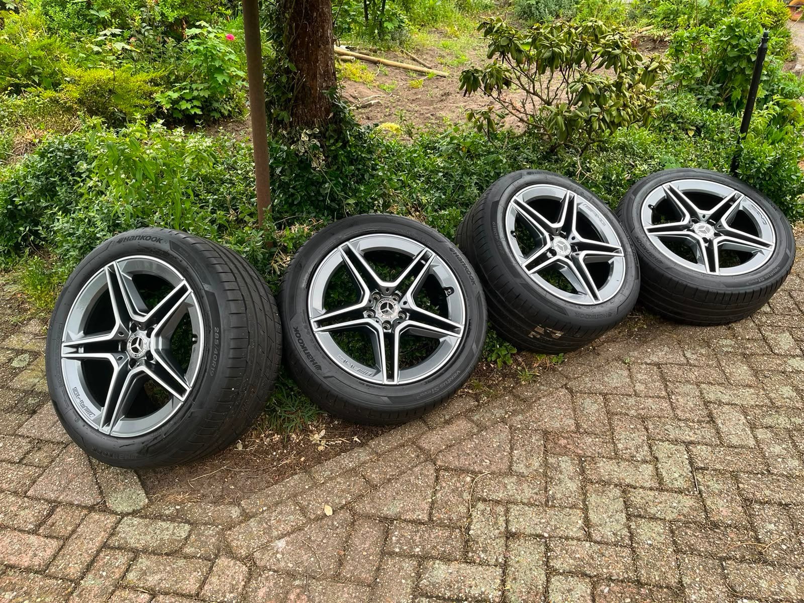 Orginele Mercedes AMG velgen breedset, Gebruikt, 255 mm, Banden en Velgen, Personenwagen
