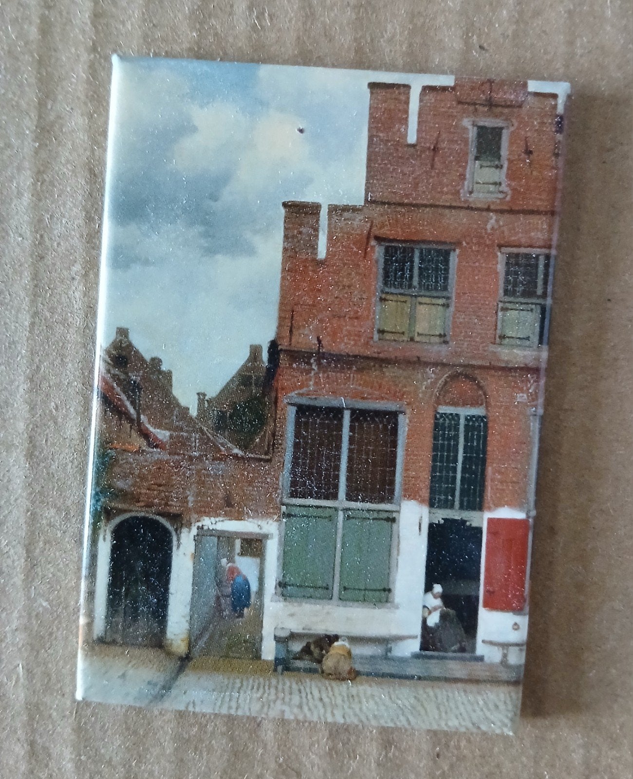 Rijksmuseum magneet 'Het Straatje' Johannes Vermeer, Ophalen of Verzenden, Gebruikt