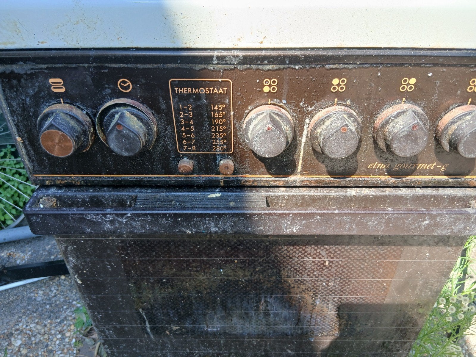 gasfornuis met oven doet het wel gratis ophalen, Ophalen, Gebruikt, 4 kookzones, Gas