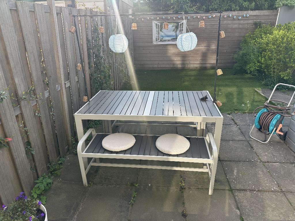 Tuinset SJÄLLAND, Ophalen, Gebruikt, Rechthoekig, Kunststof