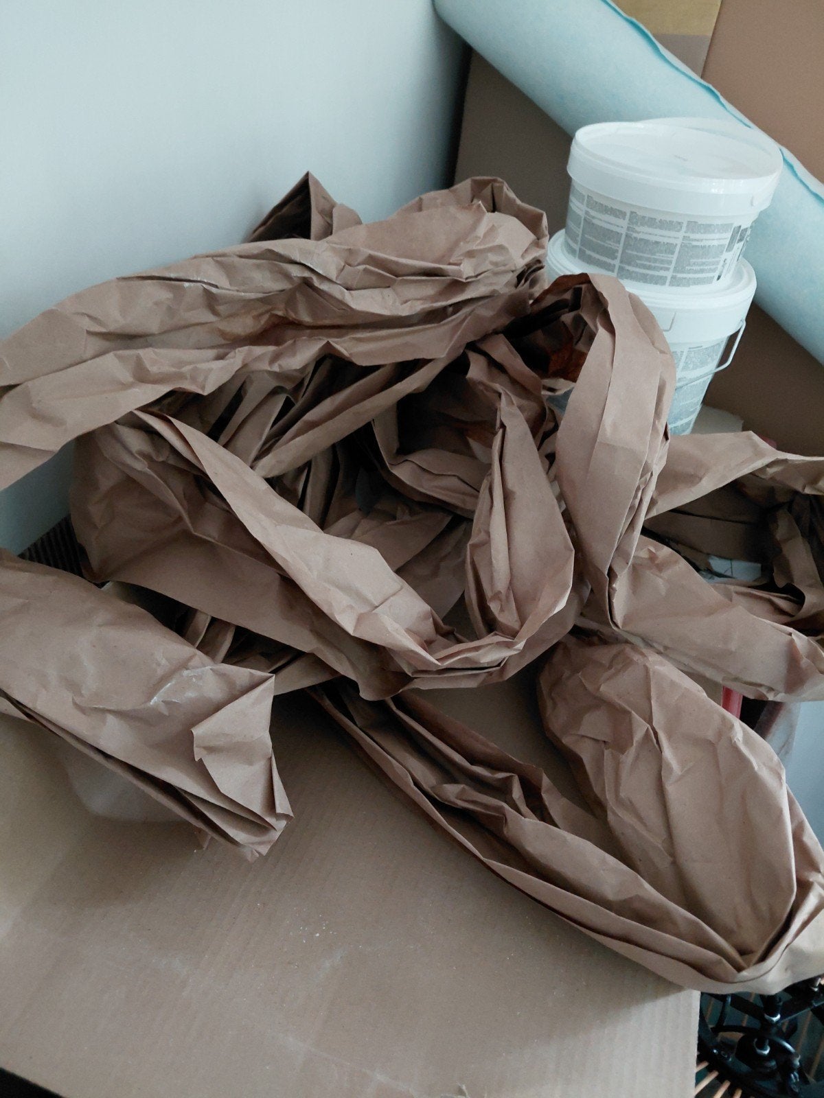 inpakpapier,  bubbeltjesplastic, opvulmateriaal, Ophalen