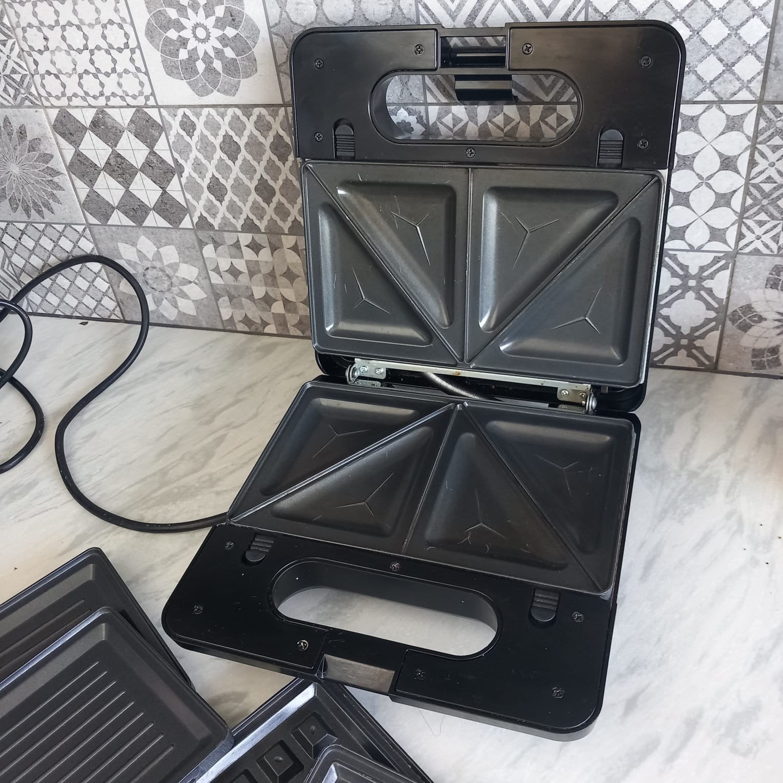 Inventum 3-in-1 Sandwich-, Wafel- en Grillmaker, Ophalen of Verzenden, Gebruikt