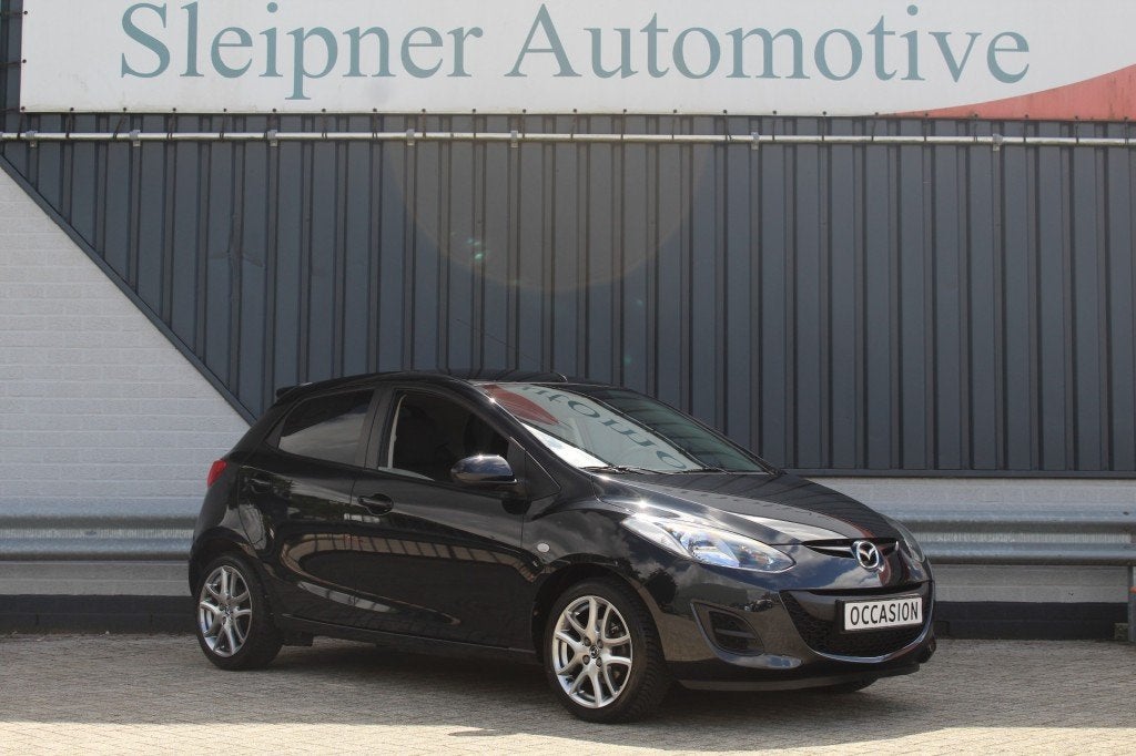 Mazda 2 1.3 TS Plus/Airco/5 drs/ 43dkm/Mazda onderhouden, Voorwielaandrijving, Gebruikt, Zwart, Origineel Nederlands
