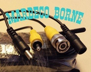 Bewakings Camera verlengkabel, extension cable 18 meter, 10 meter of meer, Nedis, Nieuw, Info@marbeco.nl