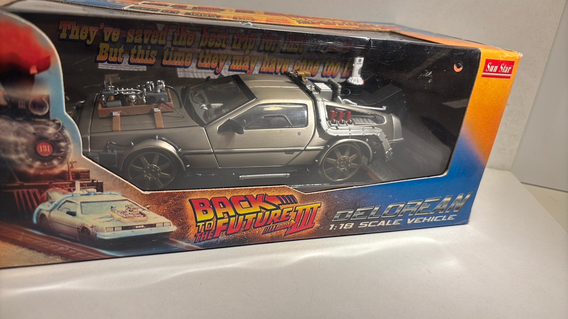 DeLorean back to the future 3 sun star 1.18, Ophalen of Verzenden, Sun Star, A, A
