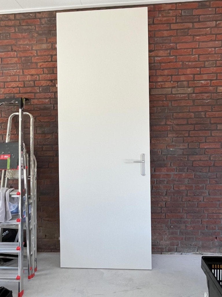 Opdekdeur - Wit -  in perfecte staat, 88,5 x 254,5 cm, Doe-het-zelf en Verbouw, Ophalen, 80 tot 100 cm, 215 cm of meer, Binnendeur
