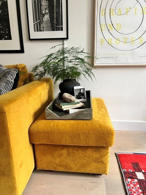 Lectuurbak / Accessoire bak grijs groen, Huis en Inrichting, Lectuurbak, Ophalen, Zo goed als nieuw, Leer