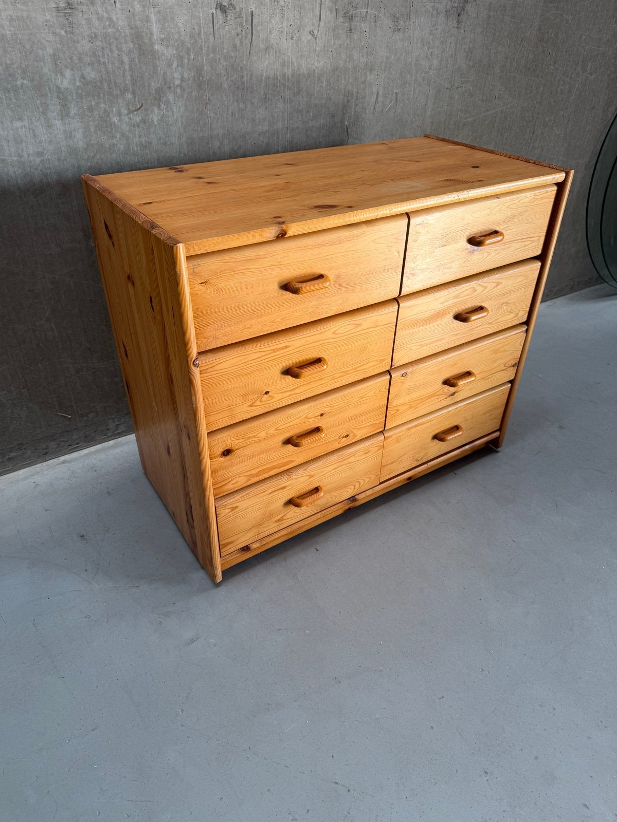 Vintage Grenen Ladekast Dressoir Jaren '80, Huis en Inrichting, Gebruikt, 100 tot 150 cm, Ophalen of Verzenden, X