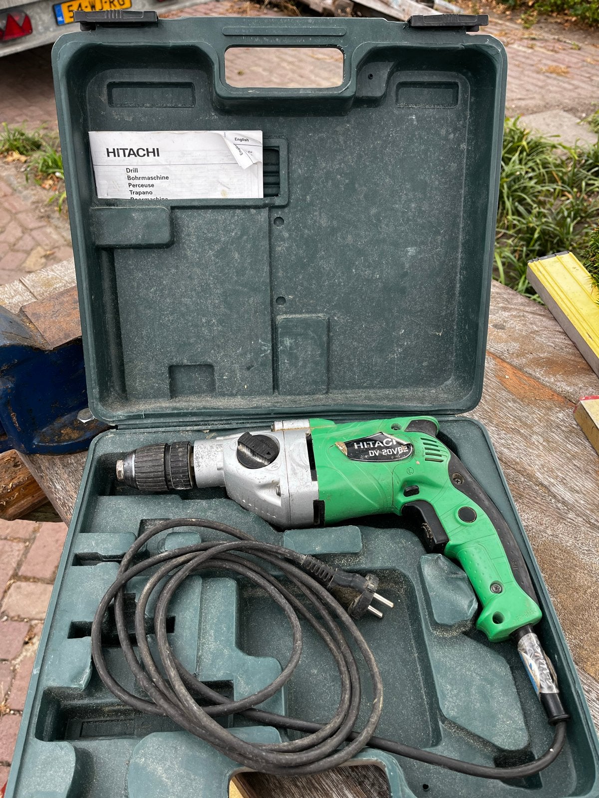 Hitachi DV-20VB2 Klopboormachine in Koffer, Doe-het-zelf en Verbouw, Gereedschap | Boormachines, Ophalen, Boor- en/of Breekhamer
