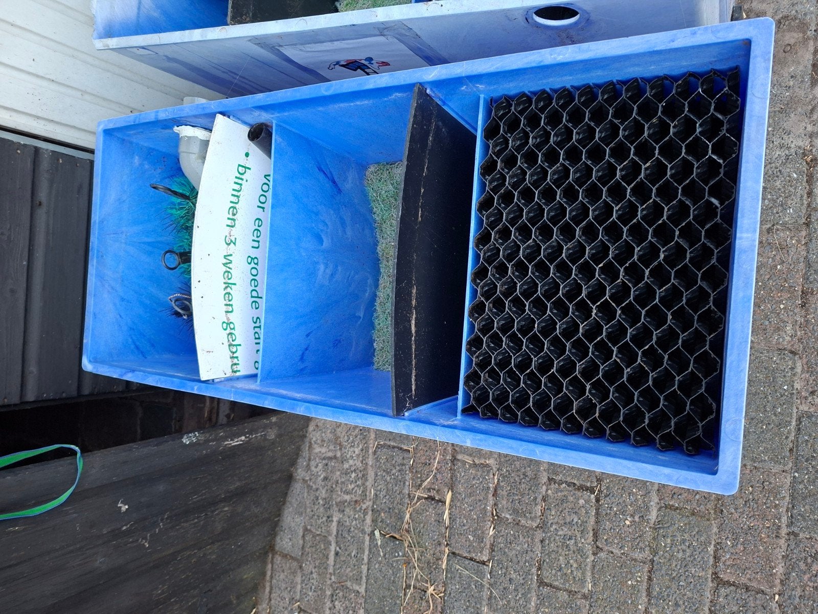 3-kamerfilter met filtermateriaal voor vijver, Tuin en Terras, Vijvers, Ophalen, Gebruikt