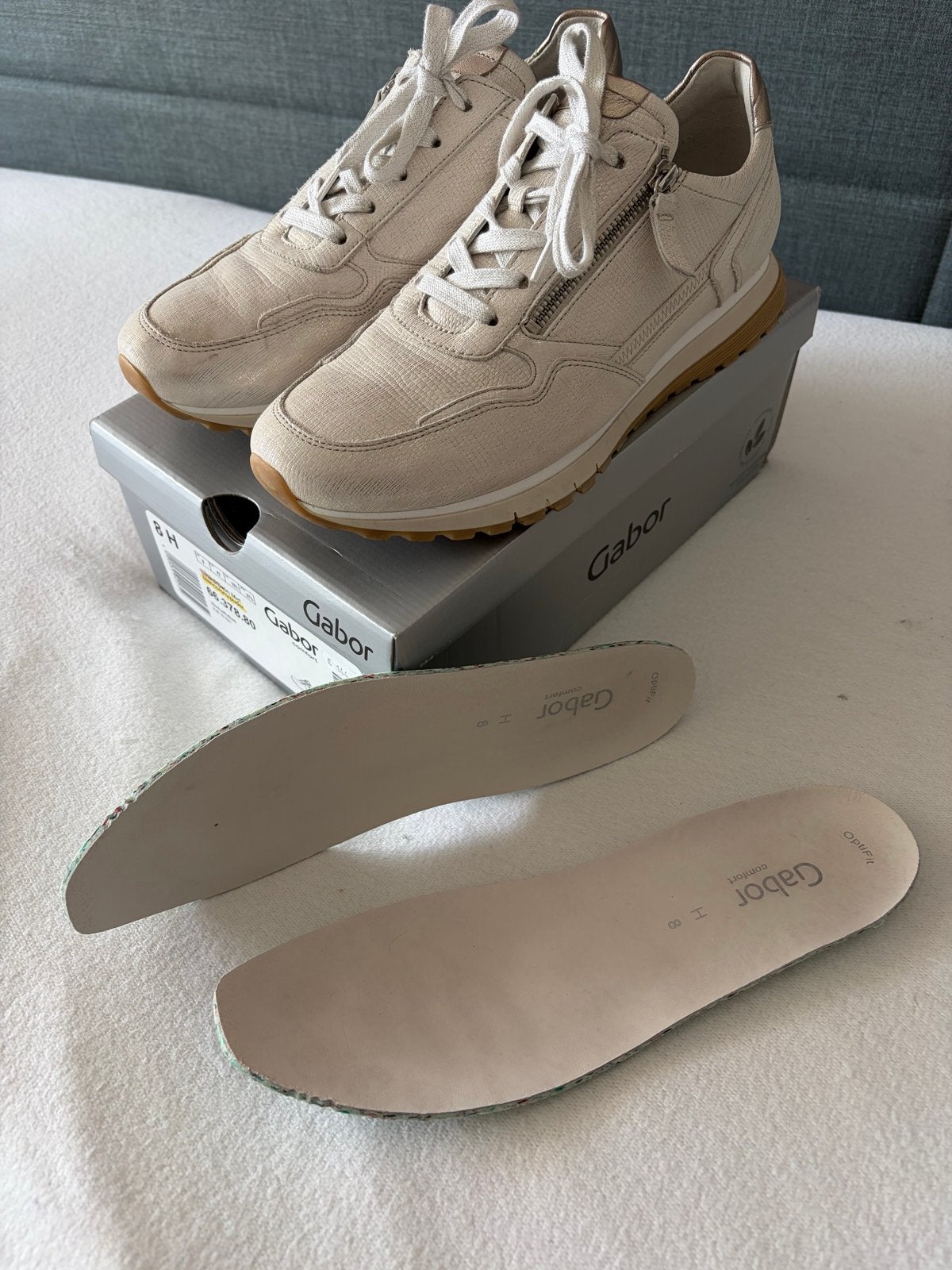 Gabor sneakers beige maat 42, Ophalen of Verzenden, Nieuw, Beige, Sneakers of Gympen