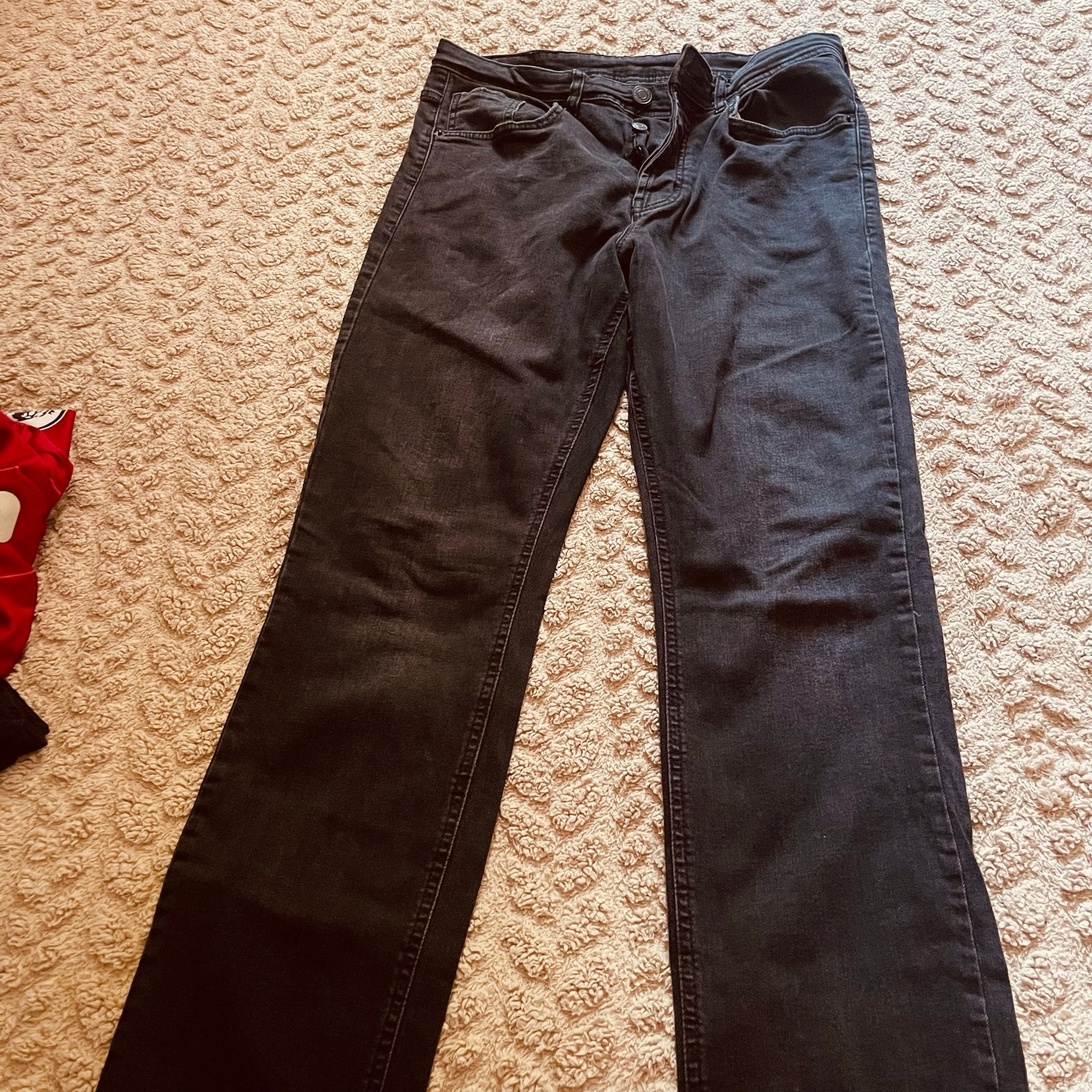 Zwarte jeans denim co. W32 L30, Ophalen of Verzenden, Gedragen, Zwart, W30 - W32 (confectie 38/40)