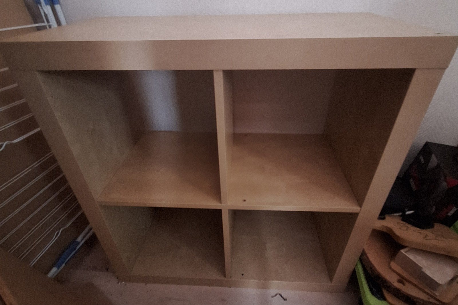 Houten vakkenkast met 4 vakken - ideaal voor opslag, Ophalen, Met plank(en), Gebruikt, 50 tot 100 cm