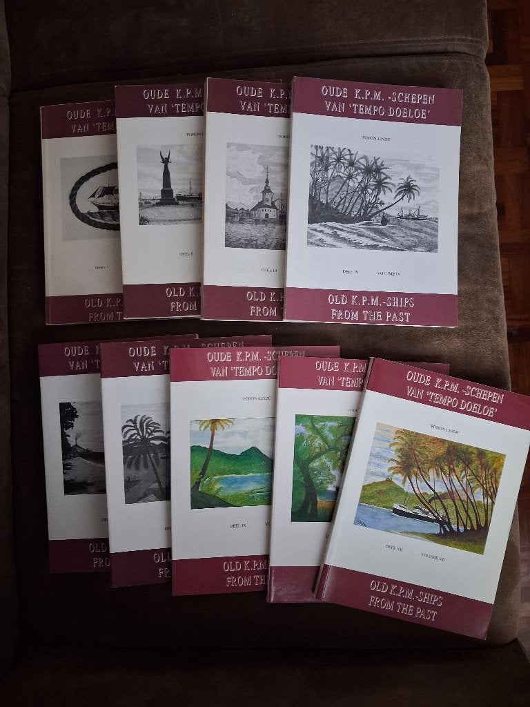 Oude KPM schepen van Tempo Doeloe deel 1 t/m 9, Verzenden, Gebruikt, Boek of Tijdschrift