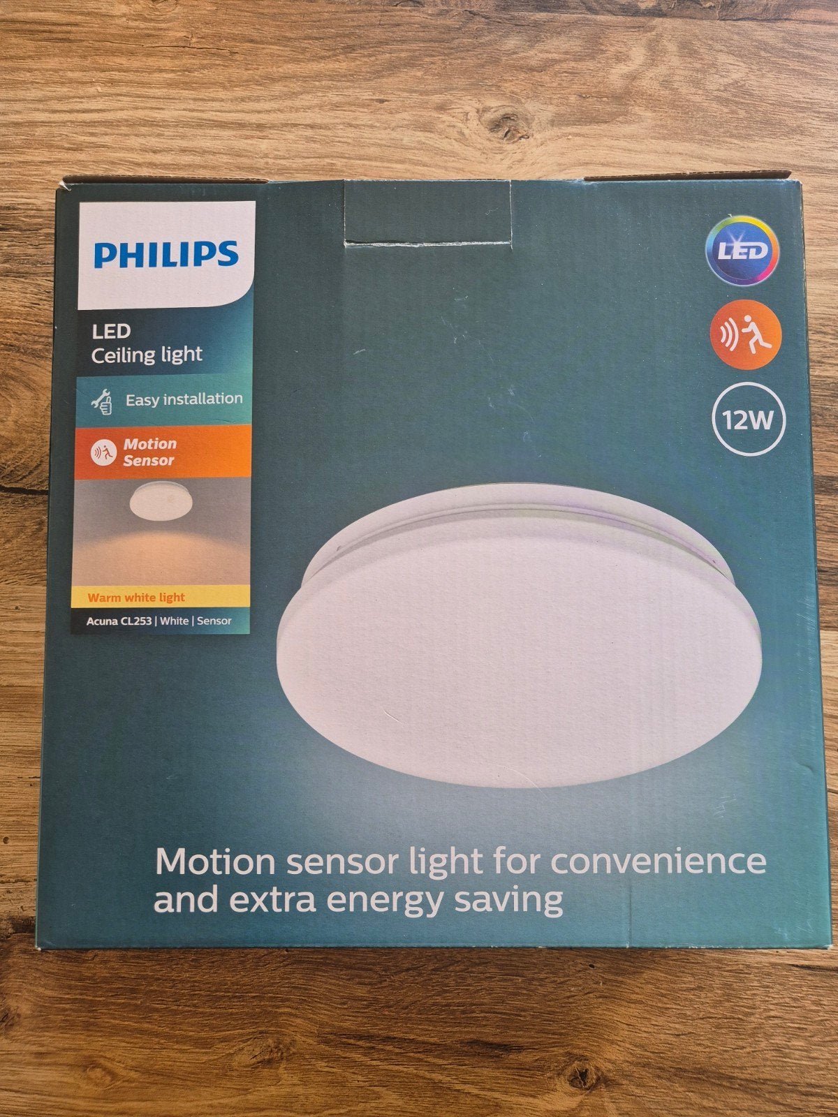 Philips LED Plafondlamp met Bewegingssensor - Nieuw, Ophalen of Verzenden, Nieuw