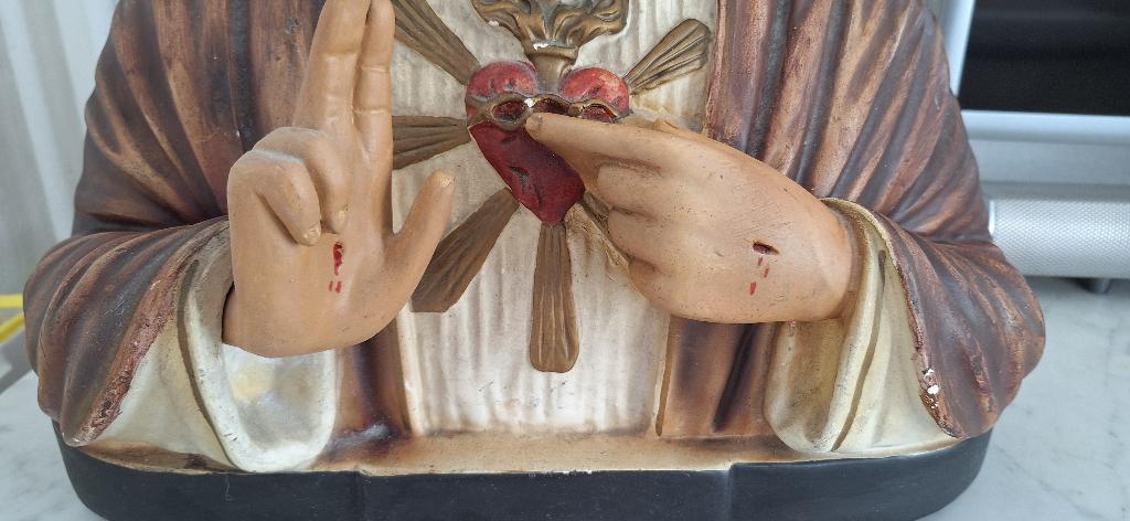 Mooi Jezus Buste, Kerkbeeld, Antiek en Kunst, Antiek | Religie, Ophalen