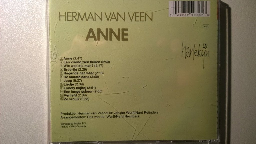 Herman van Veen - Anne, Ophalen of Verzenden, Zo goed als nieuw, Pop, Album
