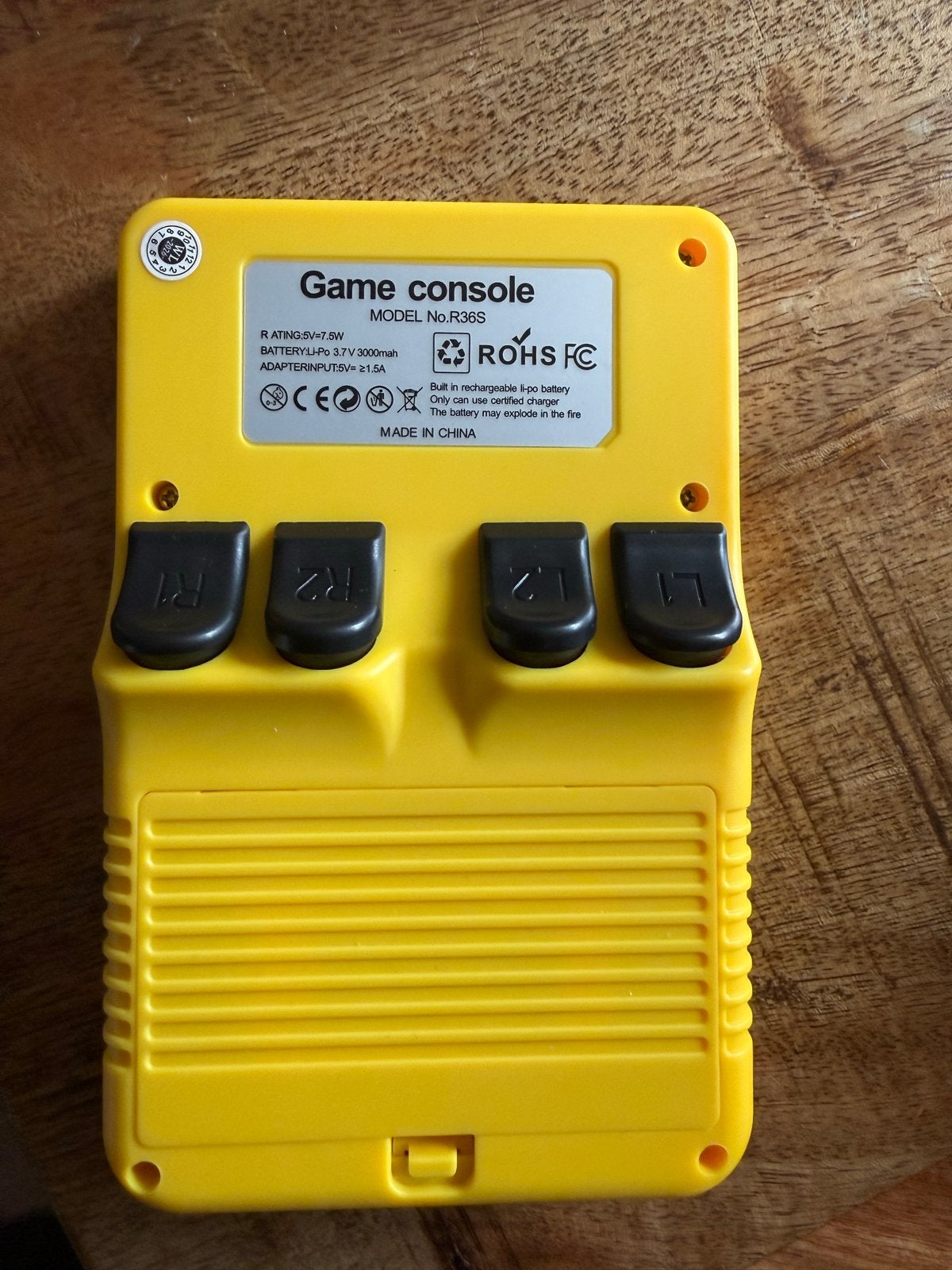 R36S Retro Handheld Game Console - Geel, Ophalen of Verzenden, Overige merken, Zo goed als nieuw