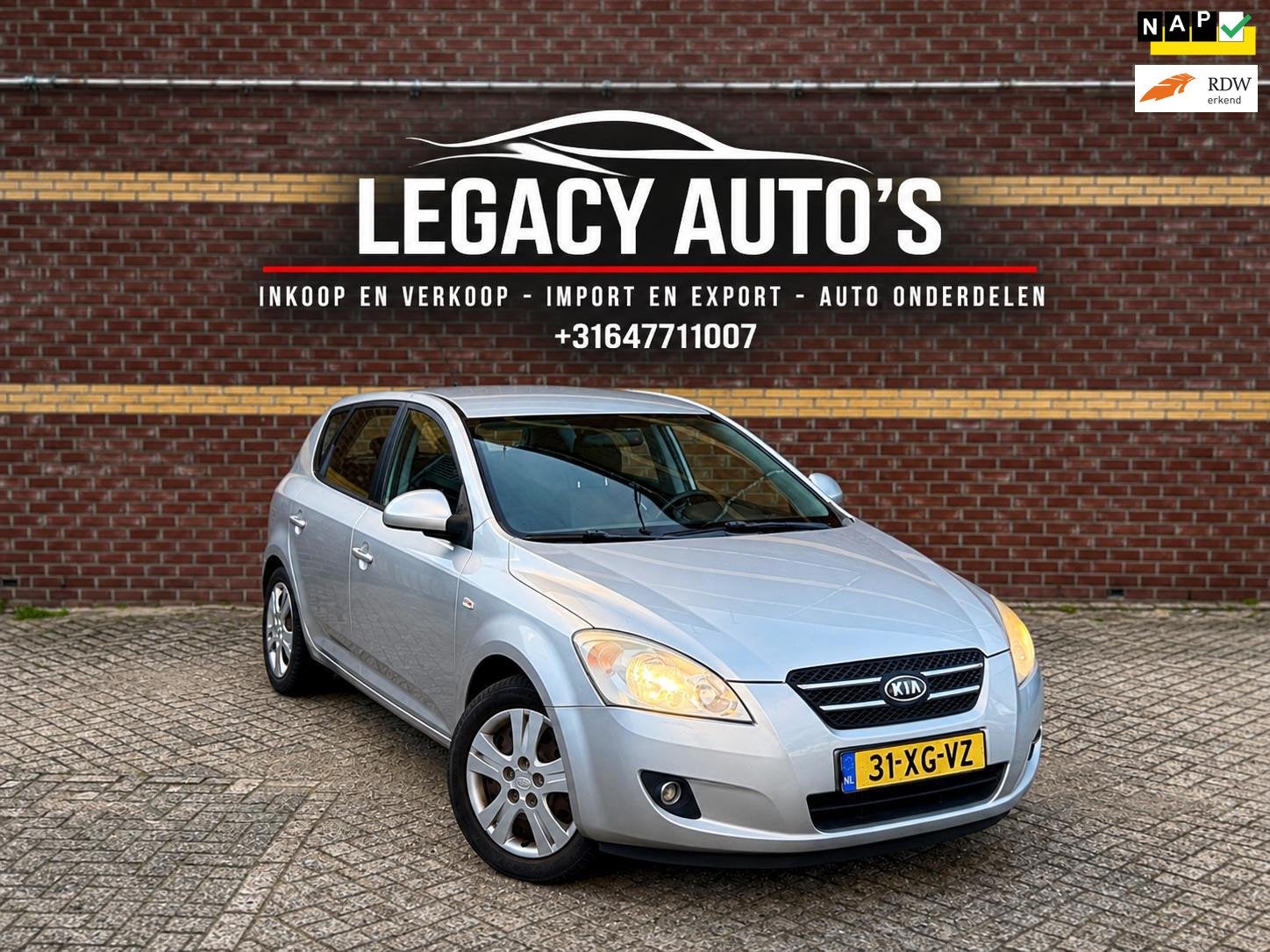 Kia Cee'd 1.4 X-ecutive - Airco - Rijdt & schakelt goed - Tr, Auto's, Dealer onderhouden, Gebruikt, Zwart, 4 cilinders