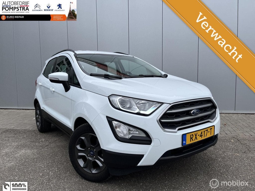 Ford EcoSport 1.0 EcoBoost 125 PK Trend Ultimate HOOGZITTER, Auto's, Ford, Gebruikt, Euro 6, Ecosport, Wit