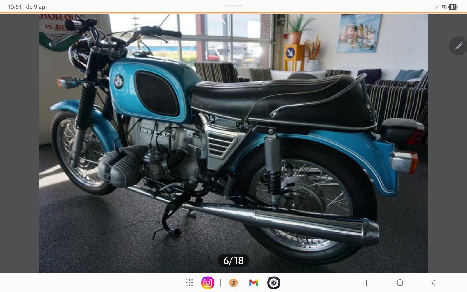 BMW R75/5 Klassieke Toermotor - Uitstekende Staat, Motoren, 2 cilinders, Gebruikt, Particulier, Toermotor