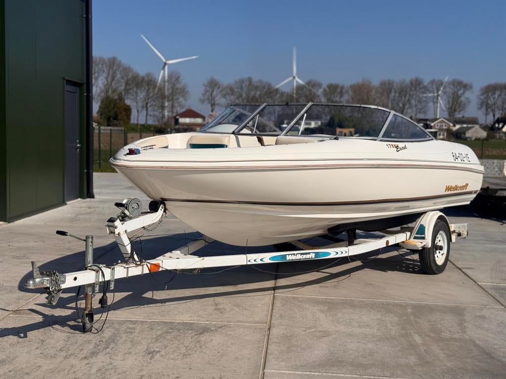 Wellcraft Excel 175 bowrider, Watersport en Boten, Motorboten en Motorjachten, Ophalen, Gebruikt, Trailer