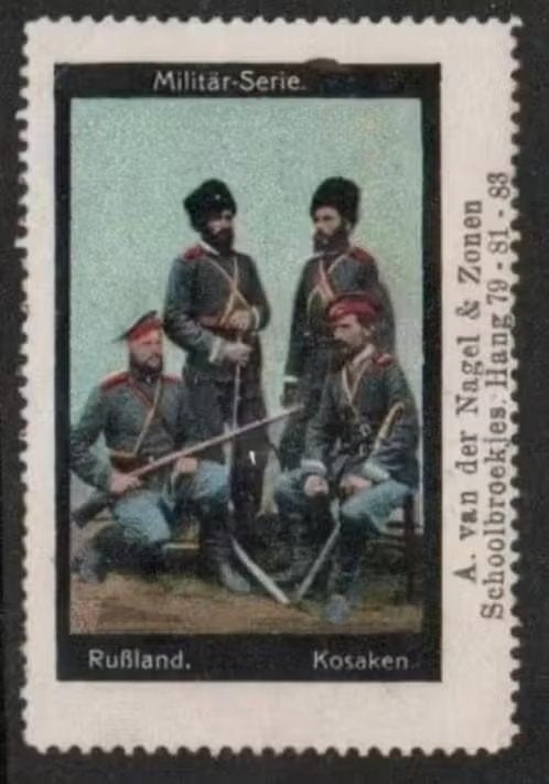 Sluitzegel Militair Rusland Kozakken Van der Nagel., Ophalen of Verzenden, Zo goed als nieuw