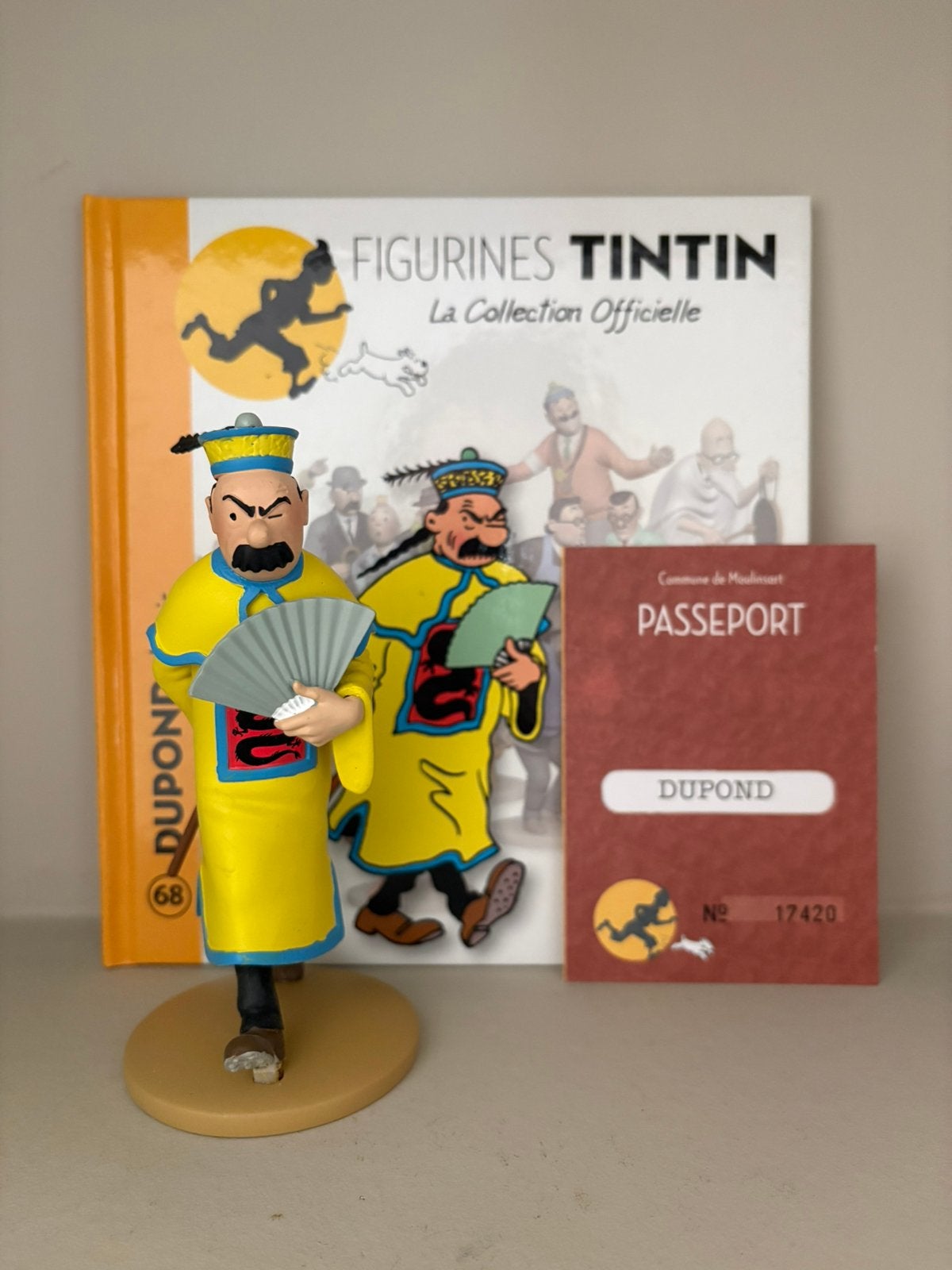 Kuifje/Tintin beeld Janssen Chinees Moulinsart, Ophalen of Verzenden, Kuifje, Zo goed als nieuw, Beeldje of Figuurtje