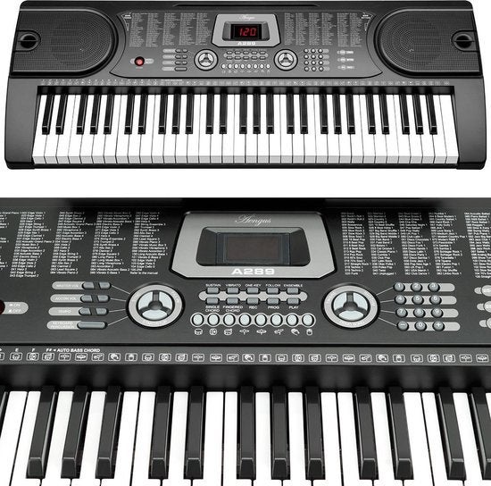 Áengus A-289 keyboard met 61 toetsen als NIEUW, 61 toetsen, Zo goed als nieuw, Met standaard, Ophalen
