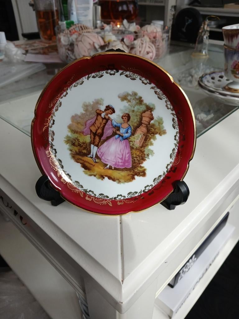 Bordje limoges fragonard scene 13,5 cm, Ophalen