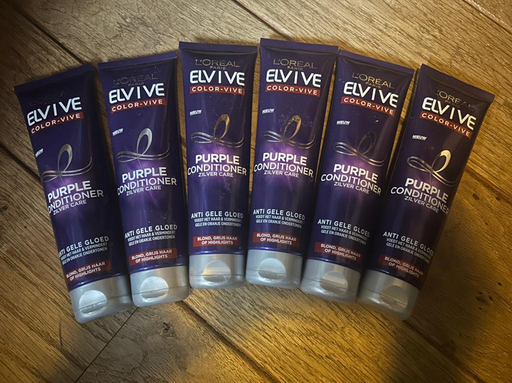 Elvive purple conditioner 6x, Ophalen of Verzenden, Nieuw, Shampoo of Conditioner