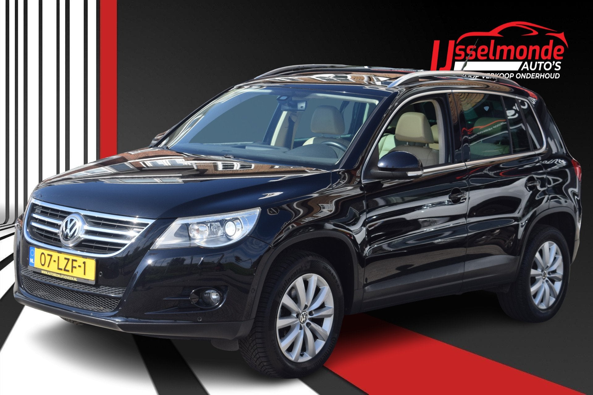 Volkswagen Tiguan 1.4 TSI Sport&Style PANODAK/LEER/PDC/NAVI, Auto's, Voorwielaandrijving, Euro 5, 15 km/l, Beige