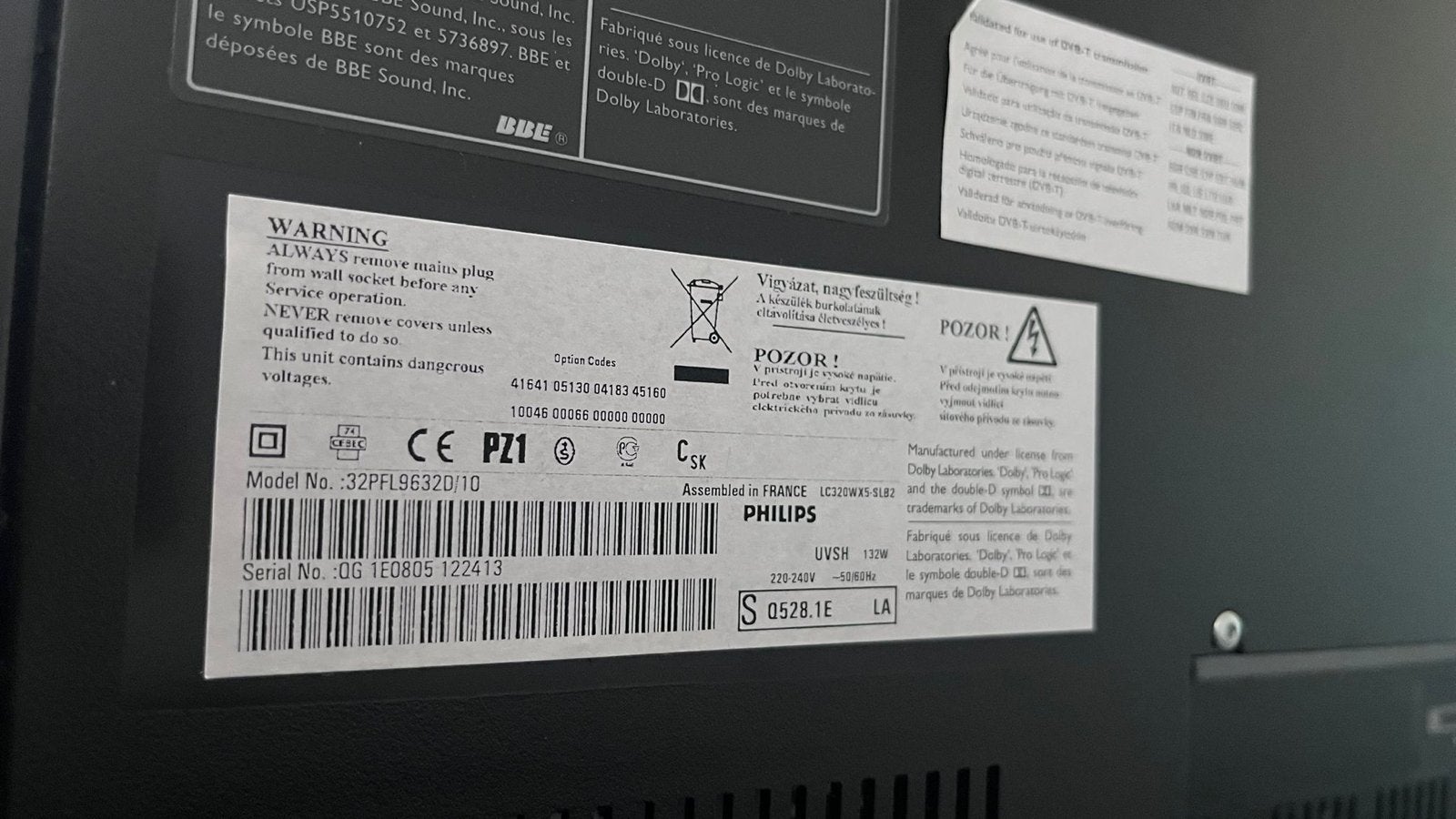 Philips 32PFL9632D/10 LCD TV met Ambilight, Audio, Tv en Foto, Televisies, Philips, Gebruikt, 50 Hz, LCD