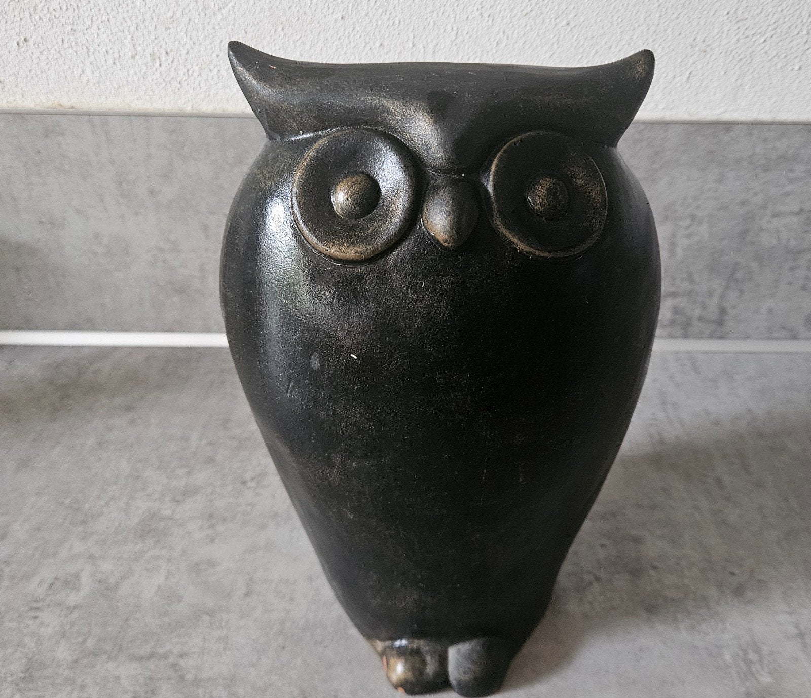Decoratieve Uil - 24.5 cm hoog, Overige stijlen, Ophalen of Verzenden, Steen/keramiek, Gebruikt