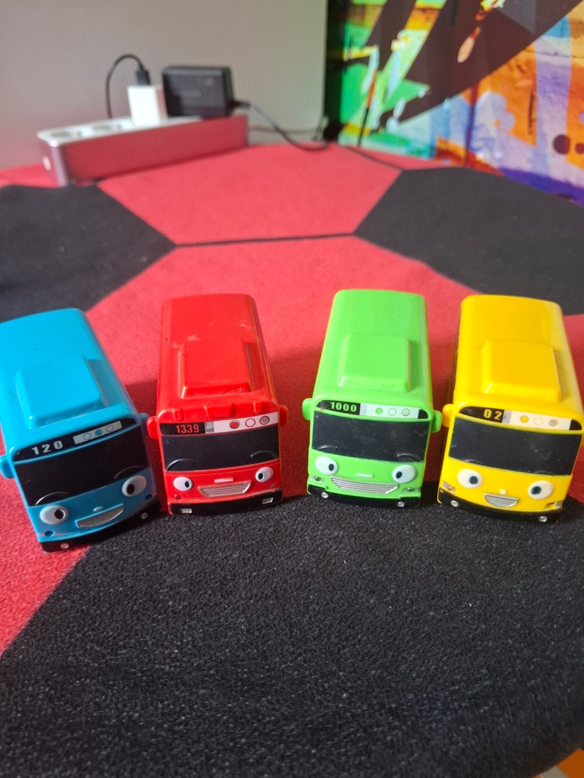 Tayo de Kleine Bus Speelgoed Set (4 stuks), Ophalen of Verzenden, Gebruikt