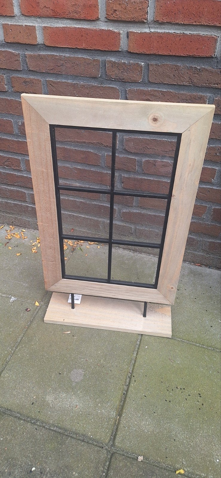 Decoratief raamwerk van hout en metaal, Hout, Ophalen of Verzenden, Bruin, Landelijk