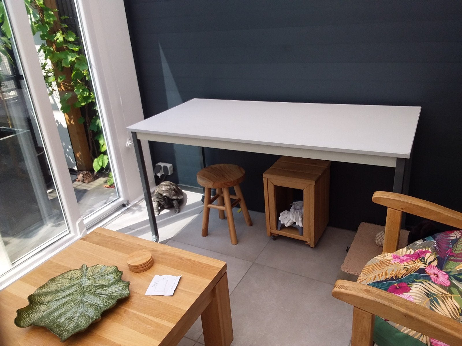 kantoor of kantine  tafel, Ophalen, Gebruikt, 100 tot 150 cm, 50 tot 100 cm