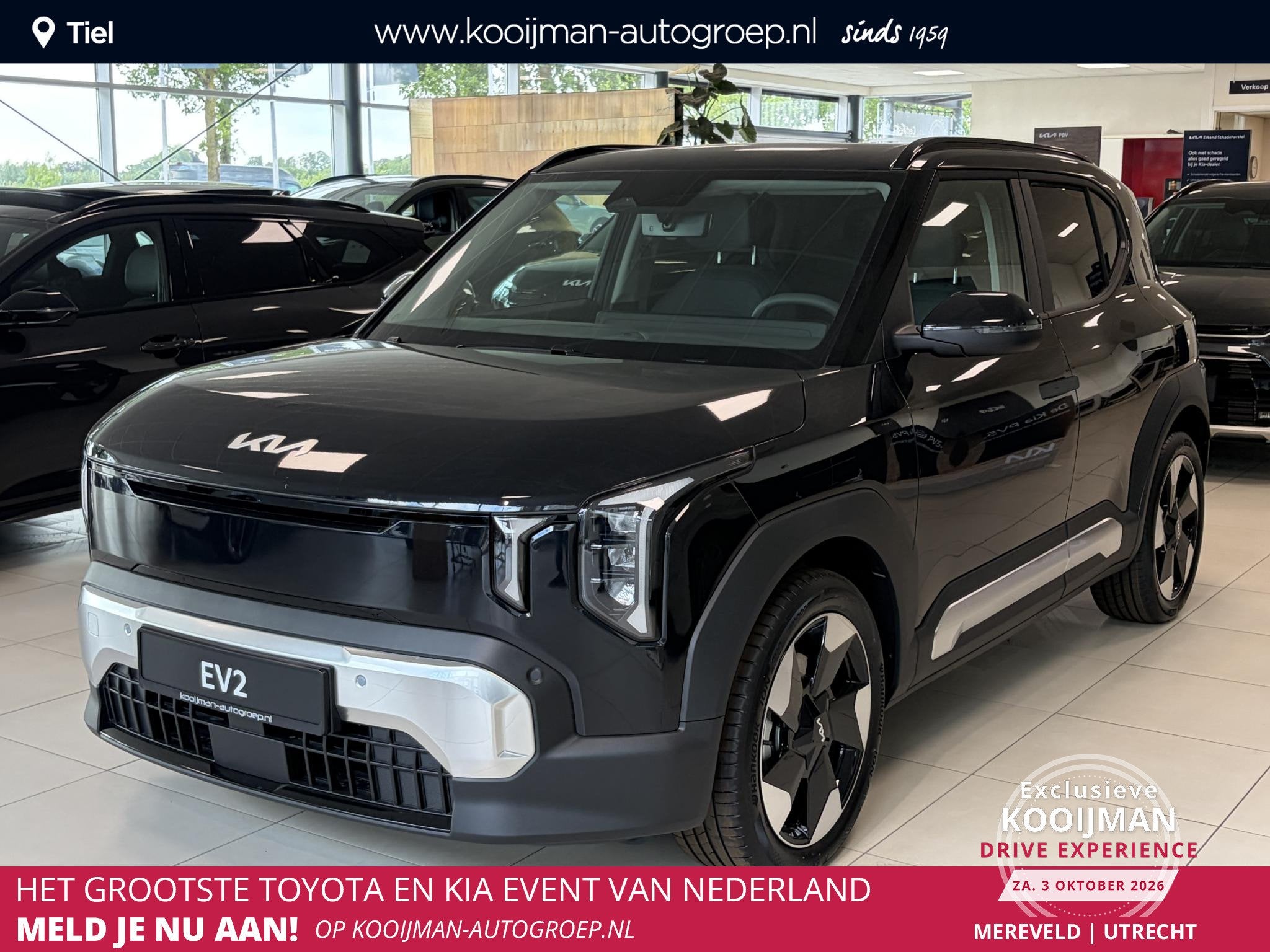 Kia EV2 Plus 42.2 kWh Direct rijden. Uit voorraad leverbaar., Auto's, Stof, Overige modellen, 1545 kg, Nieuw