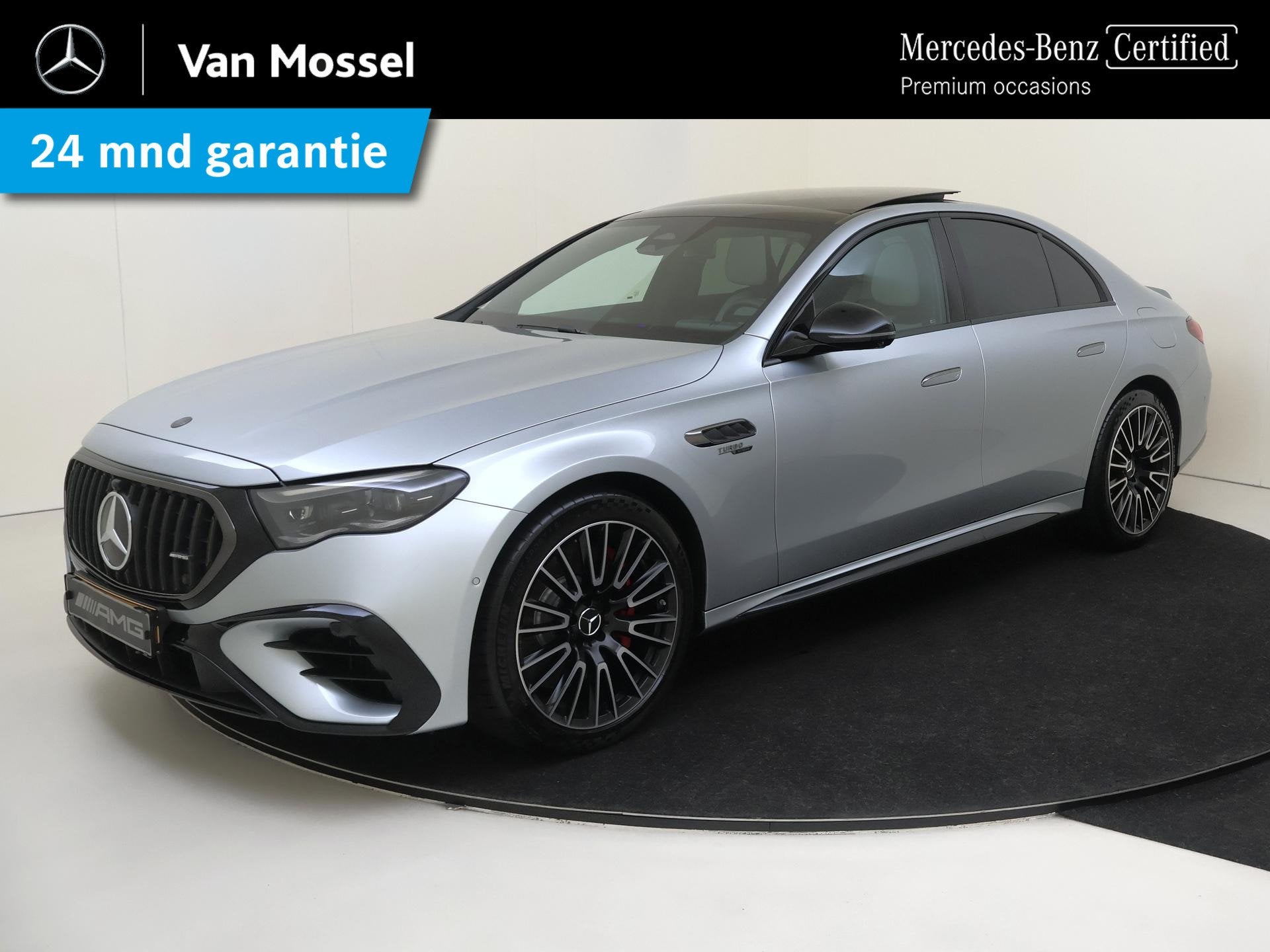 Mercedes-Benz E-klasse AMG 53 4MATIC+ Night Edition / Panora, Auto's, Mercedes-Benz, Automaat, Stof, Gebruikt, 21 kWh