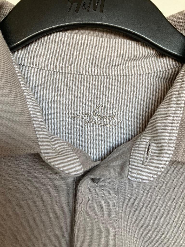 Van Laack for Lufthansa grijs poloshirt lange mouwen maat L, Kleding | Heren, Van Laack GmbH, Maat 48/50 (M), Ophalen of Verzenden
