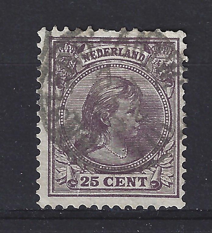NVPH 42 gebruikt Wilhelmina 1891 : OUD NEDERLAND per stuk, Ophalen of Verzenden, T/m 1940, Gestempeld