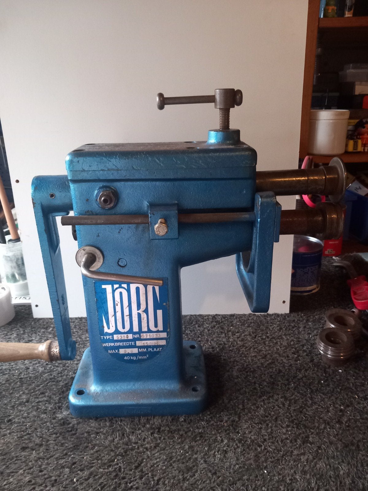 Jorg voormachine kraalmachine plaatwerker groefrolmachine, Ophalen, Gebruikt