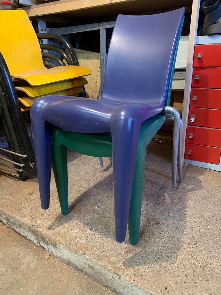 4 x Thonet en 4 x Starck 25,- per stuk., Ophalen, Gebruikt, Overige kleuren, Vijf, Zes of meer stoelen