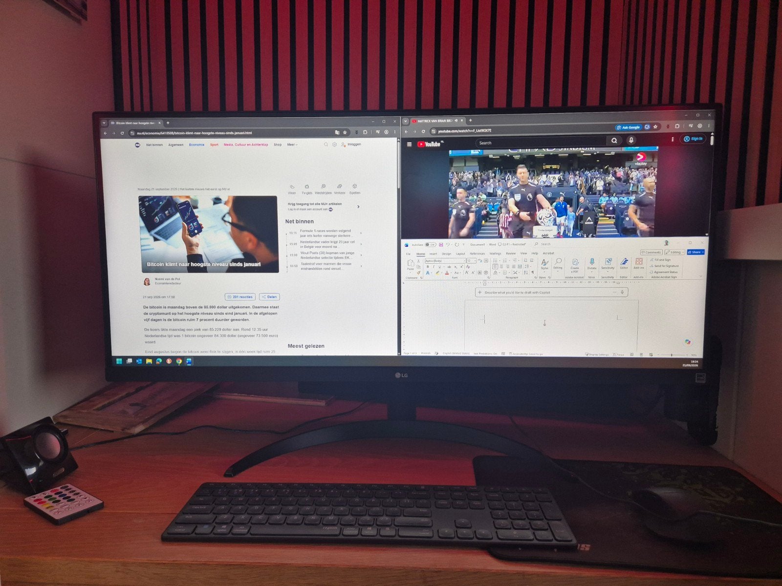 LG 34WP500-B Ultrawide Monitor - Zo goed als nieuw, Ophalen, HDMI, IPS, Zo goed als nieuw