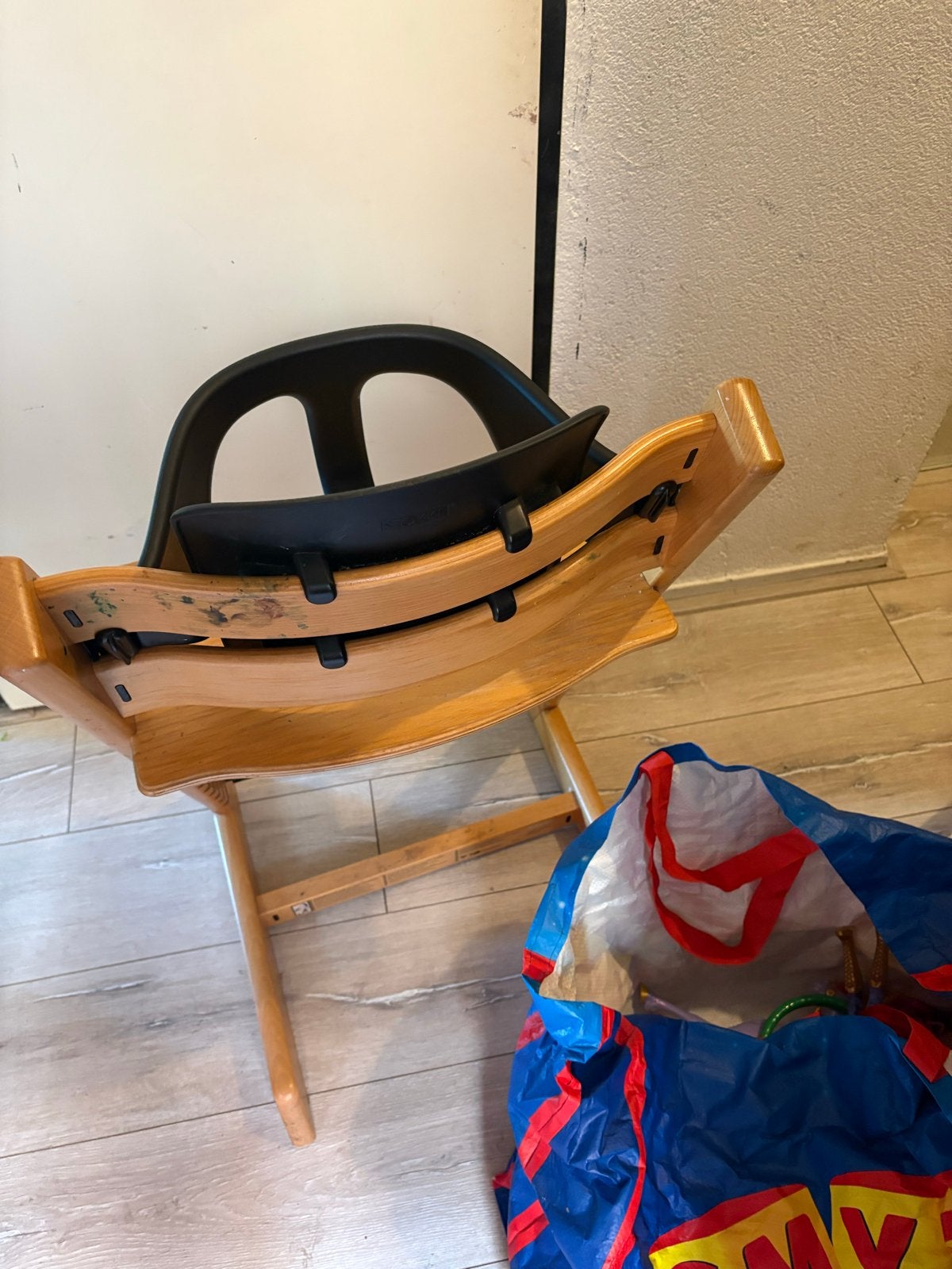 Stokke Tripp Trapp meegroeistoel met baby set, Ophalen of Verzenden, Gebruikt, Meegroeistoel, Aanschuifbaar