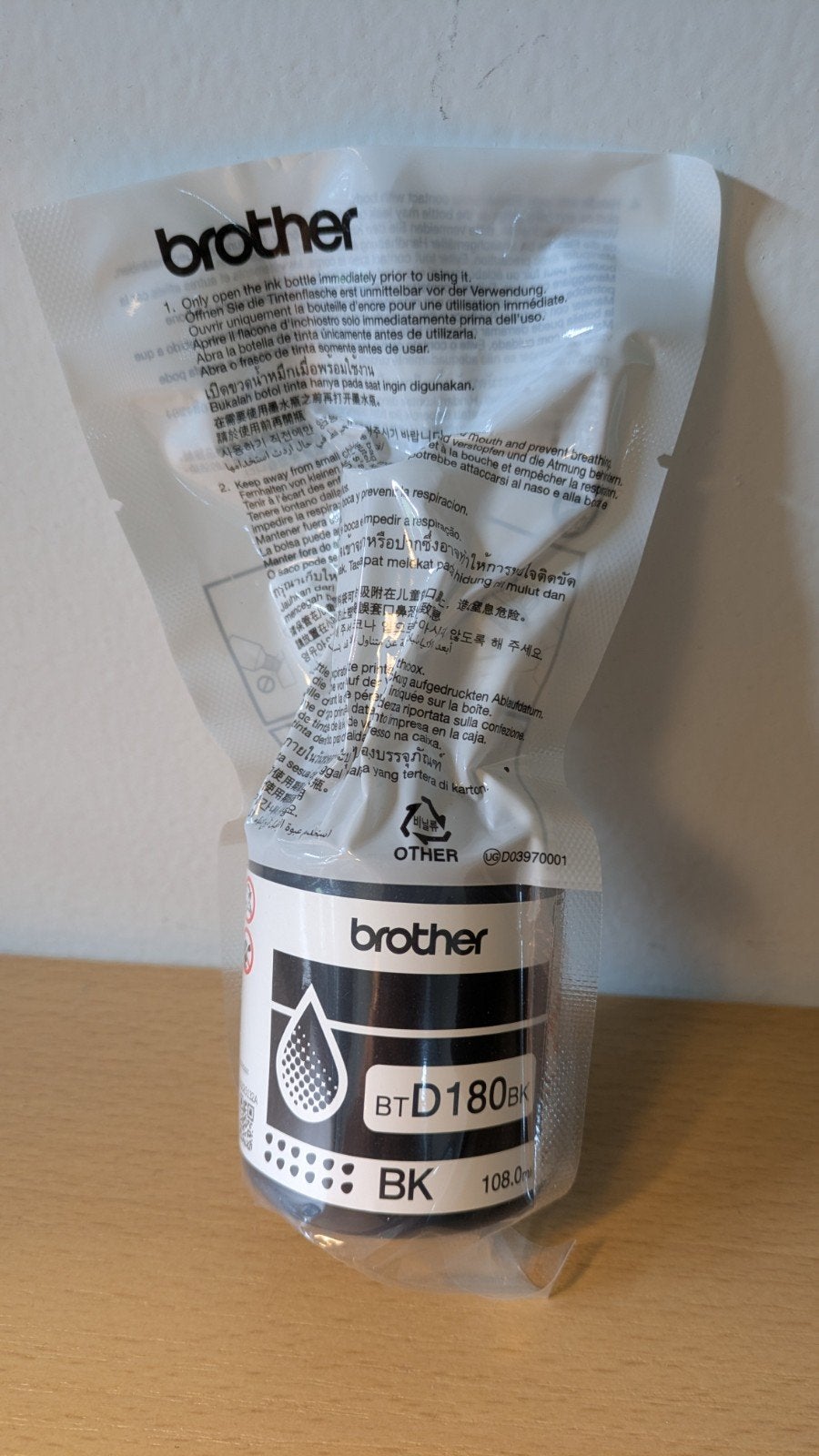 Brother BTD180BK zwarte Inktnavulling, Computers en Software, Printerbenodigdheden, Nieuw, Cartridge, Ophalen